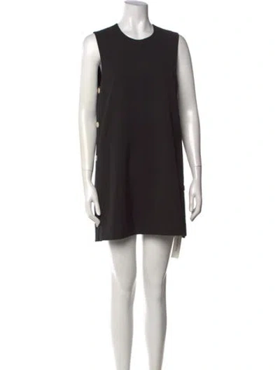 Pre-owned Alexis Crew Neck Mini Dress W/ Tags In Black