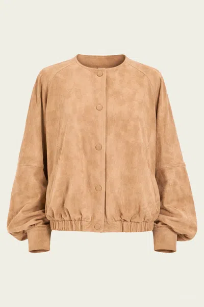 Alexis Cruz Jacket In Walnut In Nude