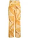 Alexis Cypher Straight-leg Trousers In Orange