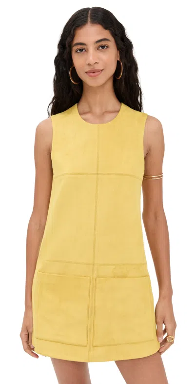 Alexis Dakota Dress Citrine Suede
