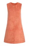 Alexis Dakota Faux Suede Mini Dress In Orange