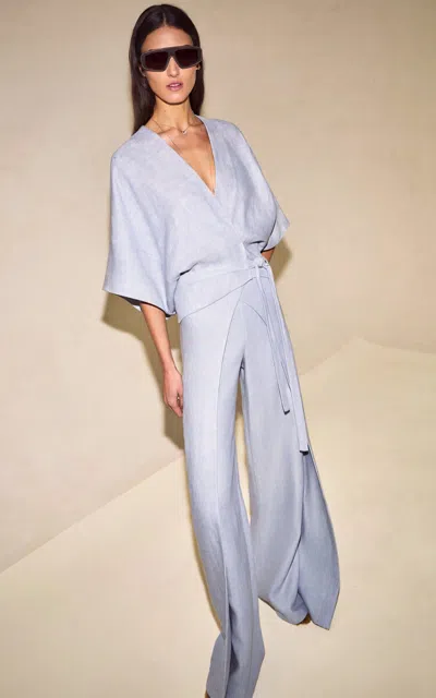 Alexis Daline Twill Top In Blue