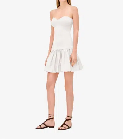 Alexis Dasia Strapless Textured Mini Dress In White