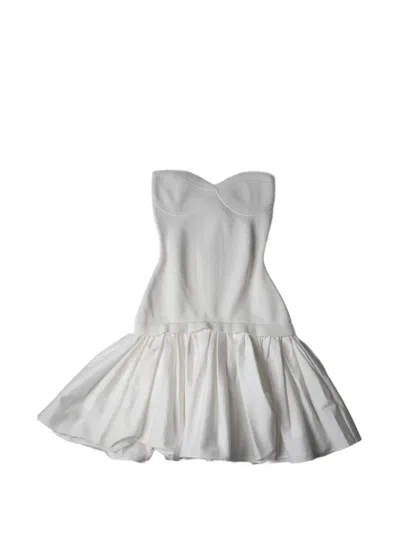 Alexis Dasia Strapless Textured Mini Dress In White