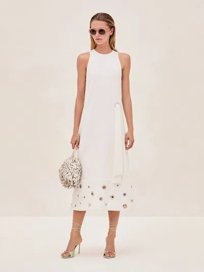 Alexis Delfin Dress In Off White
