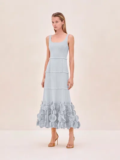 Alexis Demina Dress In Mist Blue