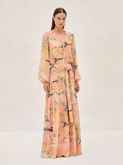Alexis Diane Dress In Watercolor