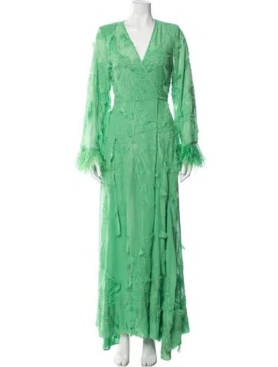 Pre-owned Alexis Dress Set In Green