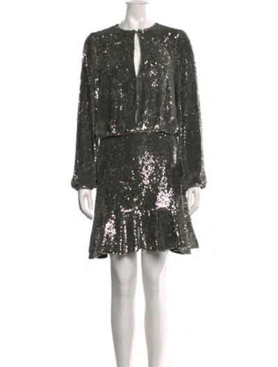 Pre-owned Alexis Dress In Silver