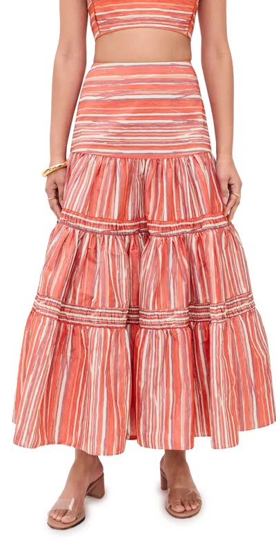 Alexis Elaina Skirt Crimson Bark In Multi