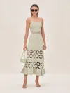 Alexis Elayne Dress In Sage In Sage