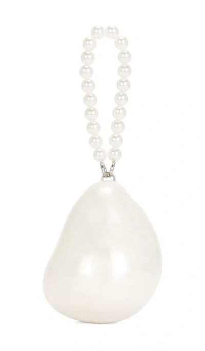 Alexis Elodie Pearl Wristlet In White