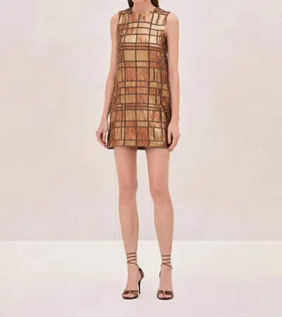ALEXIS EMANI DRESS IN BRONZE