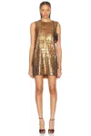 Alexis Emani Sequined Mini Shift Dress In Bronze