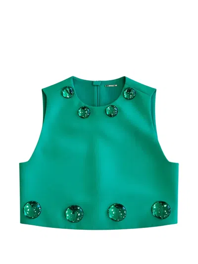 Alexis Embellished Top In Green