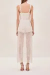 Alexis Escola Pearl Crystal Romper In Ivory
