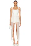 Alexis Escola Pearl Crystal Romper In Ivory