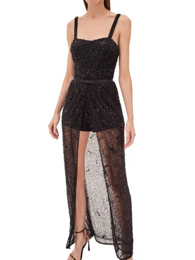 Alexis Escola Romper In Black In Multi