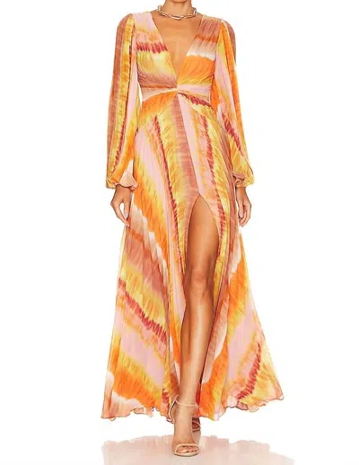 Alexis Este Maxi Dress In Sunset In Multi