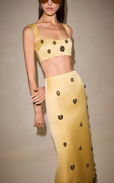 Alexis Ettienne Crop Top In Gold