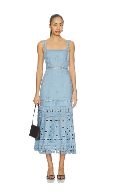 Alexis Evelyn Dress In Blue