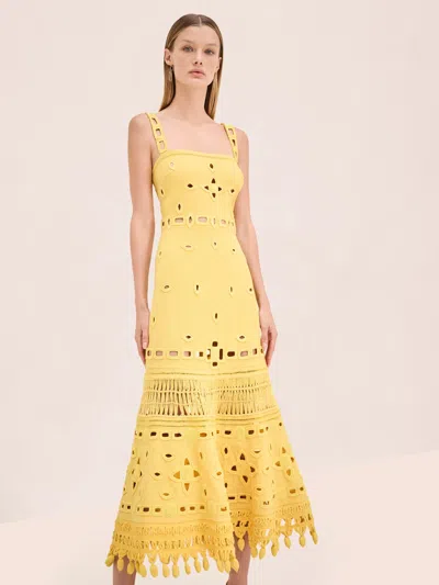 Alexis Evelyn Dress In Yellow