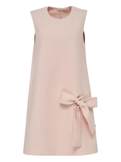 Alexis Eyden Bow-detail Mini Shift Dress In Pink