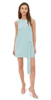 Alexis Libra Buttoned Mini Shift Dress In Azure
