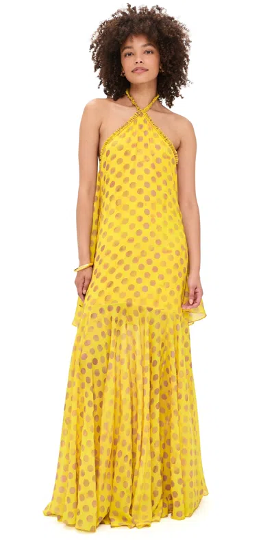 Alexis Eze Dress Topaz Dot In Yellow