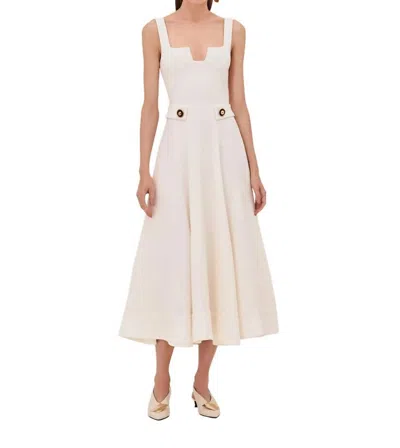Alexis Fiore Dress In White In Pearl