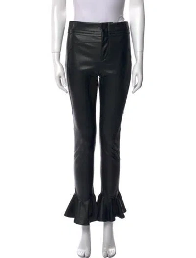 Pre-owned Alexis Flared Pants In Black