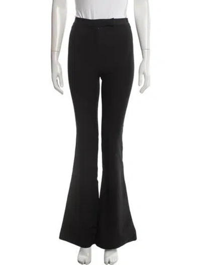 Pre-owned Alexis Flared Pants In Black