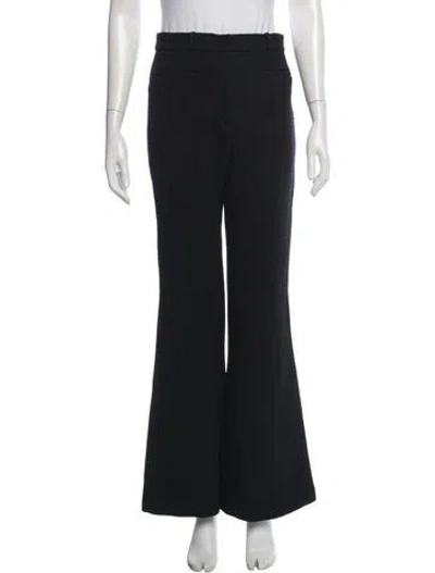 Pre-owned Alexis Flared Pants In Black