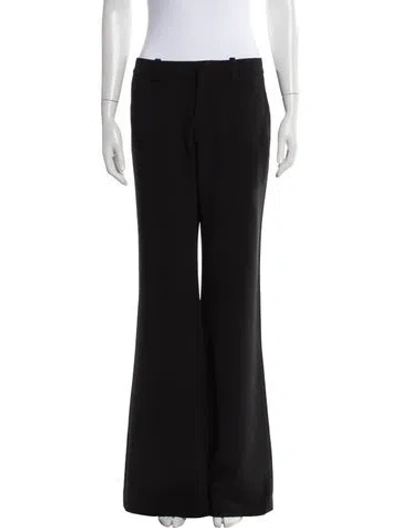 Pre-owned Alexis Flared Pants In Black