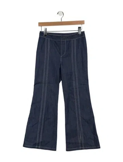 Pre-owned Alexis Flared Pants In Blue