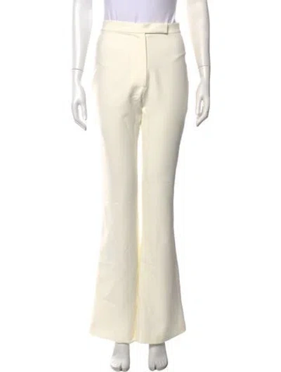 Pre-owned Alexis Flared Pants In Neutrals/white