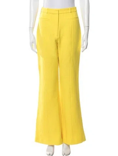 Pre-owned Alexis Flared Pants In Yellow