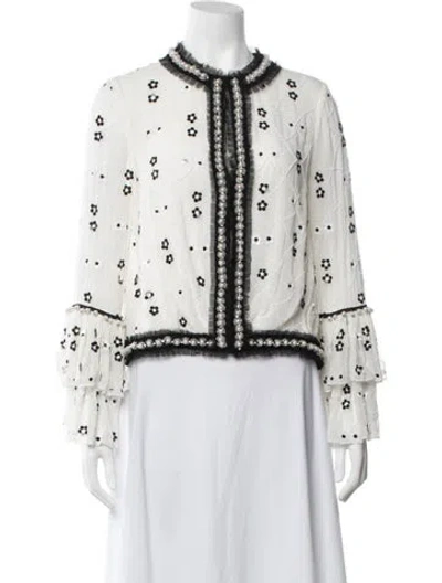 Pre-owned Alexis Floral Print Jacket In Neutrals