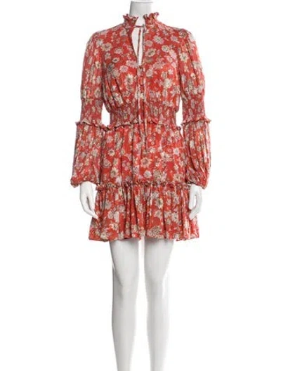 Pre-owned Alexis Floral Print Mini Dress