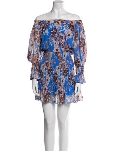 Pre-owned Alexis Floral Print Mini Dress