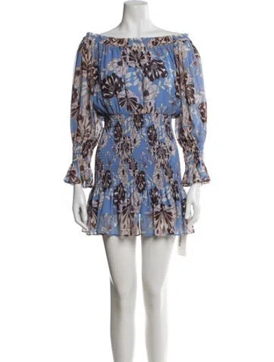 Pre-owned Alexis Floral Print Mini Dress