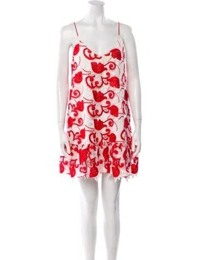 Pre-owned Alexis Floral Print Mini Dress In Multi