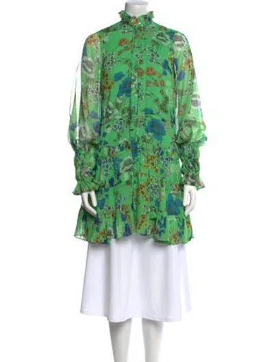 Pre-owned Alexis Floral Print Mini Dress In Multi