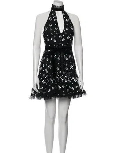 Pre-owned Alexis Floral Print Mini Dress In Multi