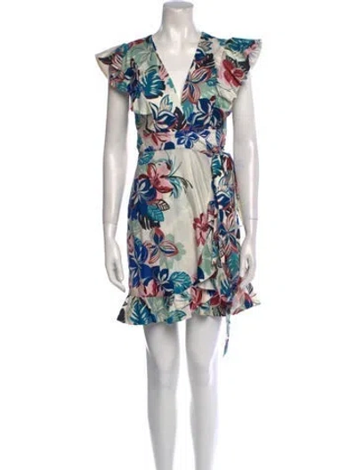 Pre-owned Alexis Floral Print Mini Dress In Multi