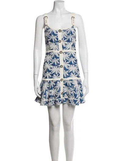 Pre-owned Alexis Floral Print Mini Dress In Multi