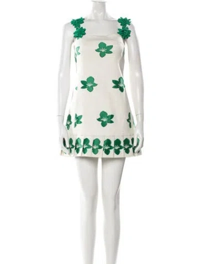 Pre-owned Alexis Floral Print Mini Dress In Multi