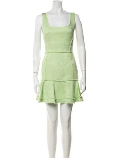 Pre-owned Alexis Floral Print Mini Dress W/ Tags In Green
