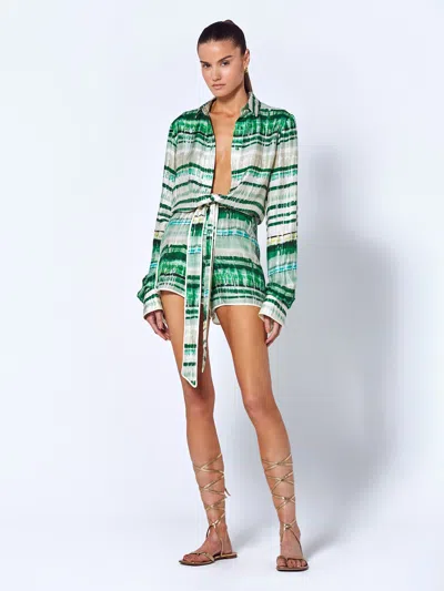 Alexis Babies' Florentyn Romper In Green