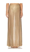 Alexis Franca Hotfix Skirt In Gold Ombre